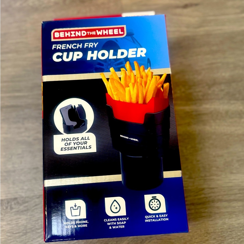 Black French Fry Cup Holder